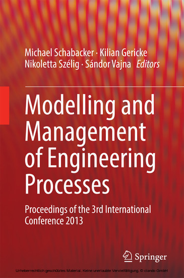 Modelling and Management of Engineering Processes main product photo
