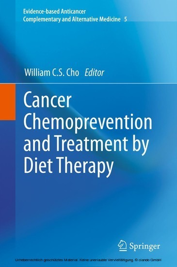 Cancer Chemoprevention and Treatment by Diet Therapy main product photo