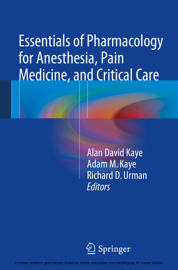Essentials of Pharmacology for Anesthesia, Pain Medicine, and Critical Care main product photo