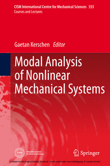 Modal Analysis of Nonlinear Mechanical Systems main product photo