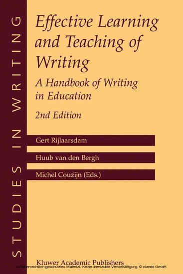 Effective Learning and Teaching of Writing main product photo