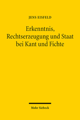 Erkenntnis, Rechtserzeugung und Staat bei Kant und Fichte