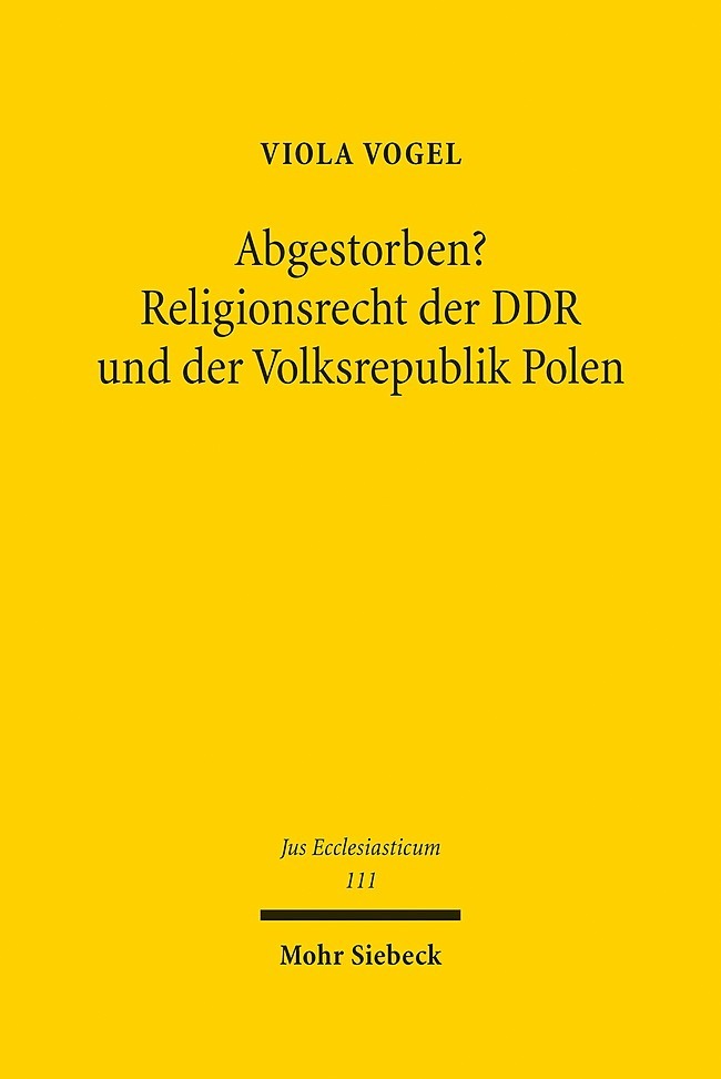 Abgestorben? Religionsrecht der DDR und der Volksrepublik Polen main product photo