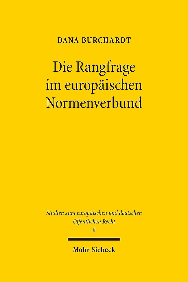 Die Rangfrage im europäischen Normenverbund main product photo