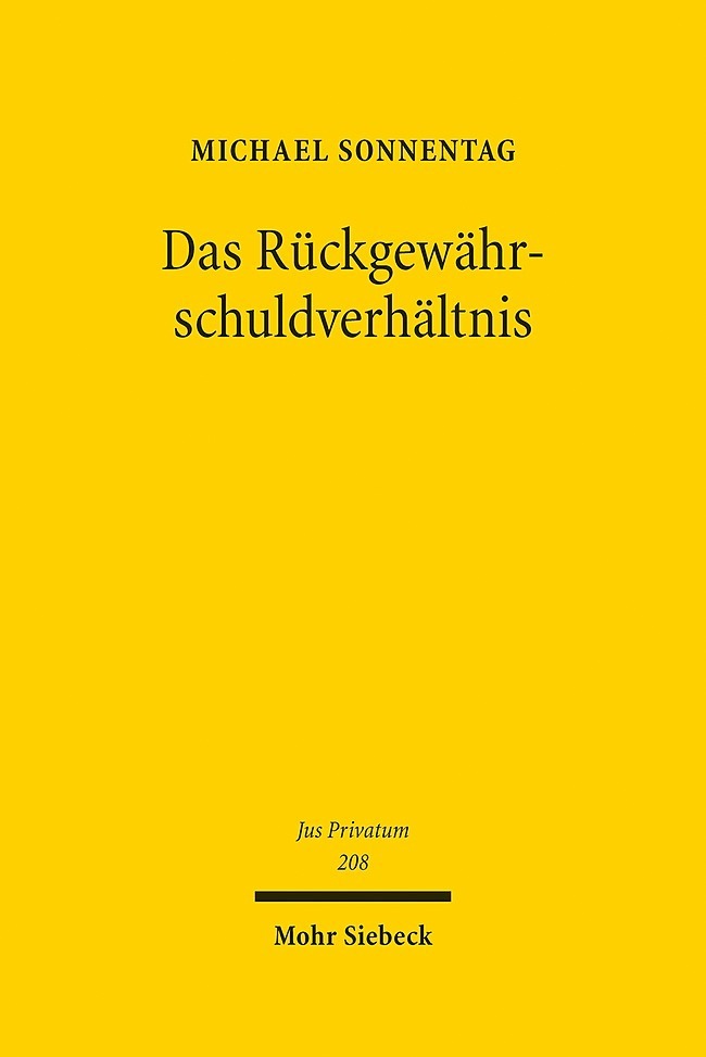 Das Rückgewährschuldverhältnis main product photo