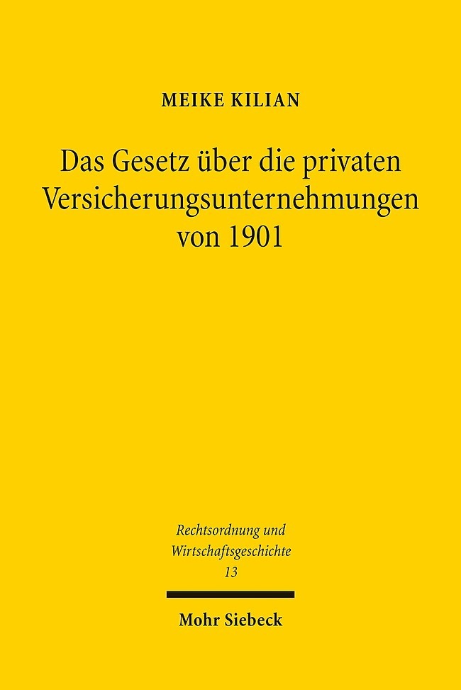 Das Gesetz über die privaten Versicherungsunternehmungen von 1901 main product photo
