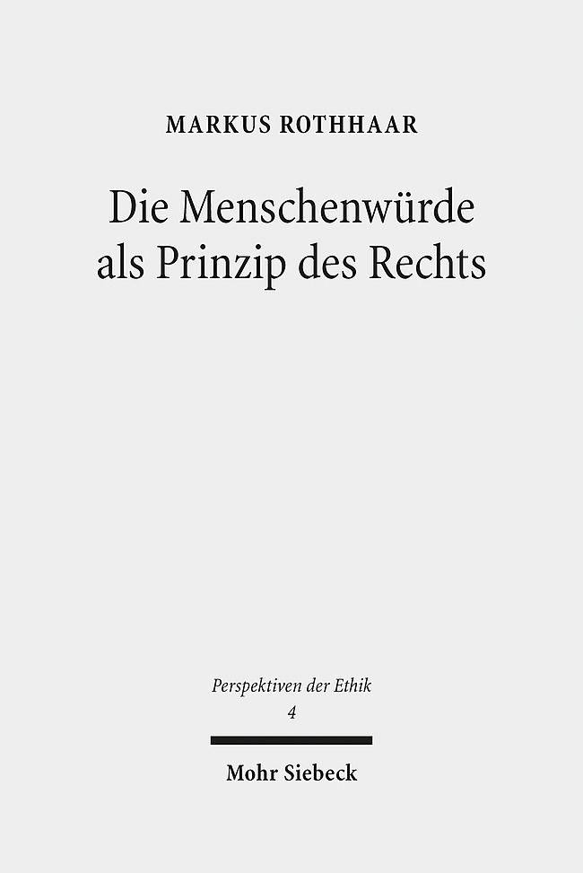 Die Menschenwürde als Prinzip des Rechts main product photo