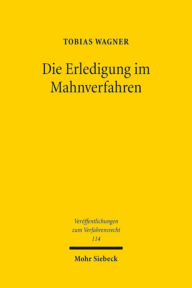 Die Erledigung im Mahnverfahren main product photo