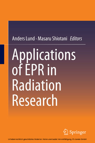 Applications of EPR in Radiation Research main product photo