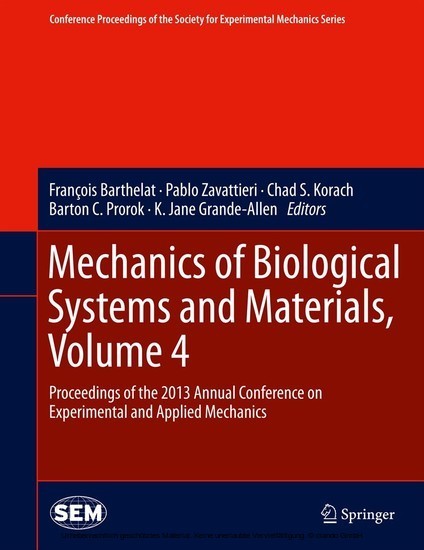 Mechanics of Biological Systems and Materials, Volume 4 main product photo