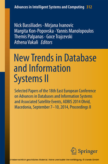 New Trends in Database and Information Systems II main product photo