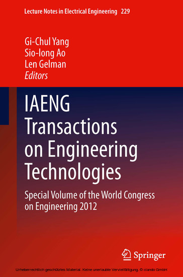 IAENG Transactions on Engineering Technologies main product photo