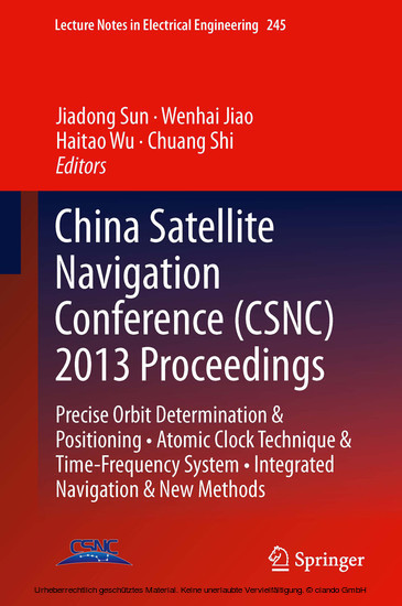 China Satellite Navigation Conference (CSNC) 2013 Proceedings main product photo