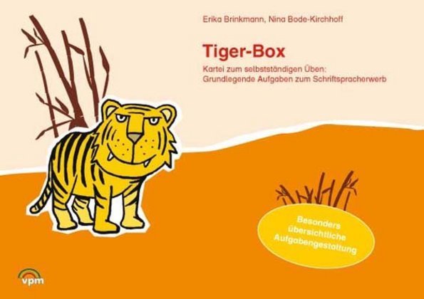 Tiger-Box - Die Kartei zum selbstständigen Arbeiten. Grundlegende Aufgaben zum Schriftspracherwerb main product photo