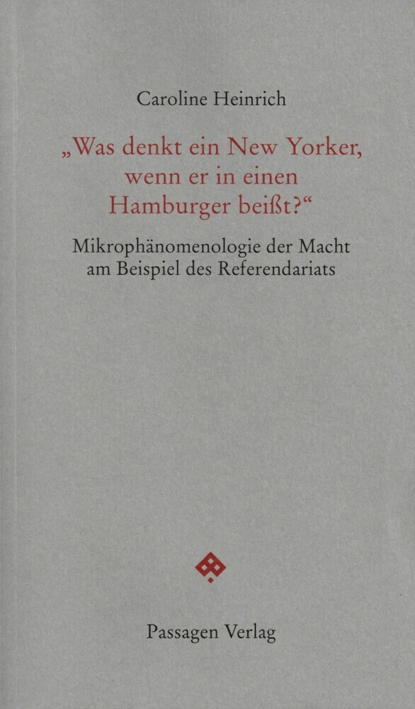 'Was denkt ein New Yorker, wenn er in einen Hamburger beißt?' main product photo