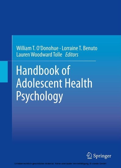 Handbook of Adolescent Health Psychology main product photo