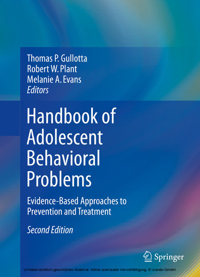 Handbook of Adolescent Behavioral Problems main product photo