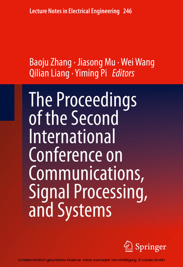The Proceedings of the Second International Conference on Communications, Signal Processing, and Systems main product photo