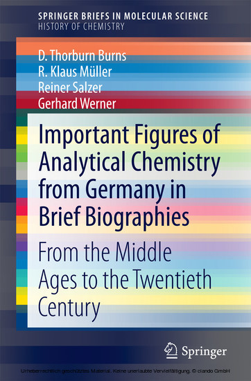 Important Figures of Analytical Chemistry from Germany in Brief Biographies main product photo