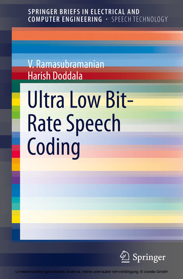 Ultra Low Bit-Rate Speech Coding main product photo