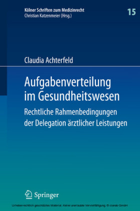 Aufgabenverteilung im Gesundheitswesen