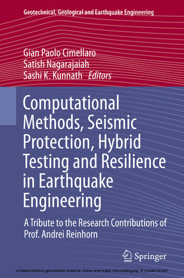 Computational Methods, Seismic Protection, Hybrid Testing and Resilience in Earthquake Engineering main product photo