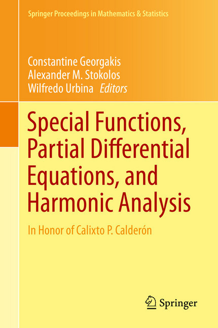 Special Functions, Partial Differential Equations, and Harmonic Analysis main product photo