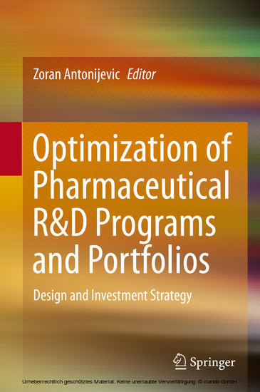 Optimization of Pharmaceutical R&D Programs and Portfolios main product photo