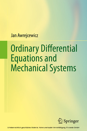Ordinary Differential Equations and Mechanical Systems main product photo