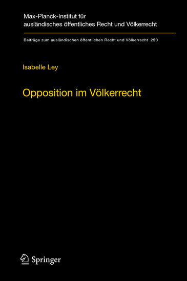 Opposition im Völkerrecht main product photo