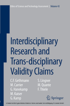 Interdisciplinary Research and Trans-disciplinary Validity Claims