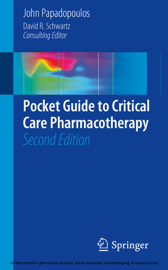 Pocket Guide to Critical Care Pharmacotherapy main product photo