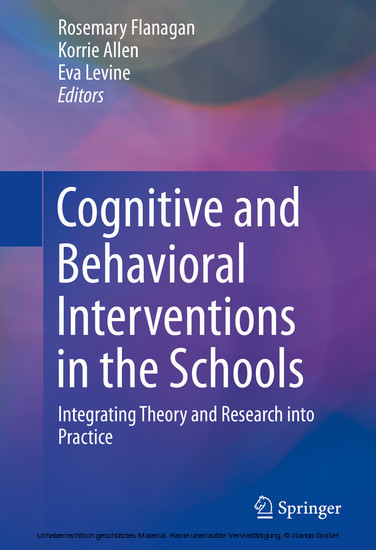 Cognitive and Behavioral Interventions in the Schools main product photo