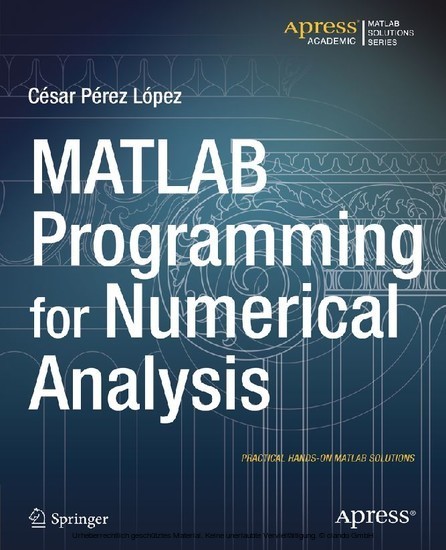 MATLAB Programming for Numerical Analysis main product photo