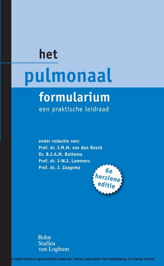 Het pulmonaal formularium main product photo