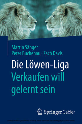 Die Löwen-Liga: Verkaufen will gelernt sein