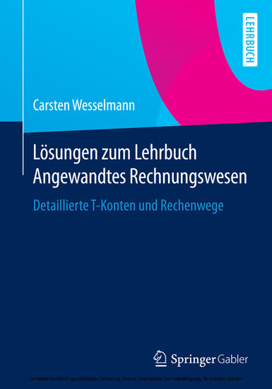 Lösungen zum Lehrbuch Angewandtes Rechnungswesen main product photo