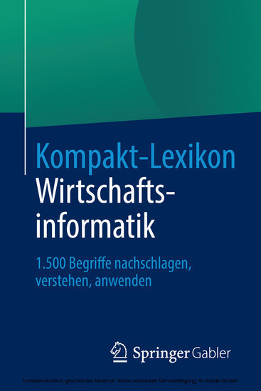 Kompakt-Lexikon Wirtschaftsinformatik main product photo