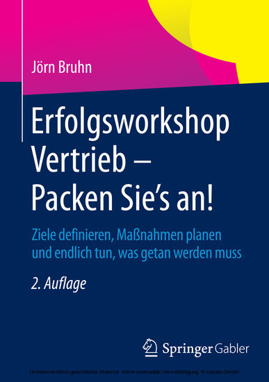 Erfolgsworkshop Vertrieb - Packen Sie's an! main product photo