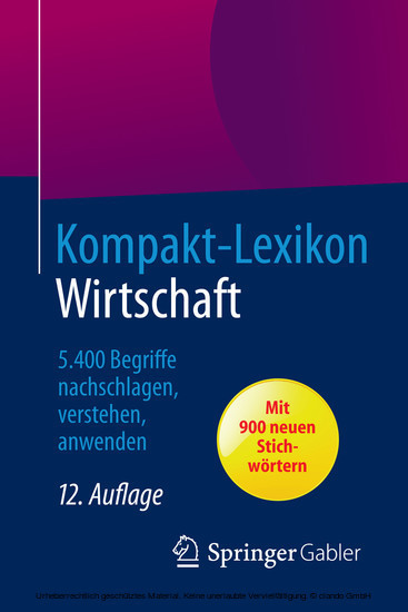 Kompakt-Lexikon Wirtschaft main product photo