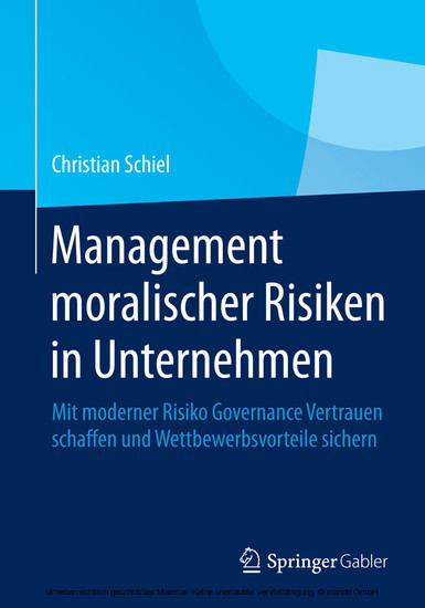 Management moralischer Risiken in Unternehmen main product photo