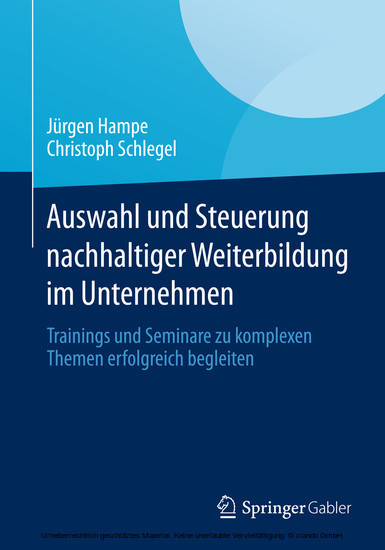 Auswahl und Steuerung nachhaltiger Weiterbildung im Unternehmen main product photo