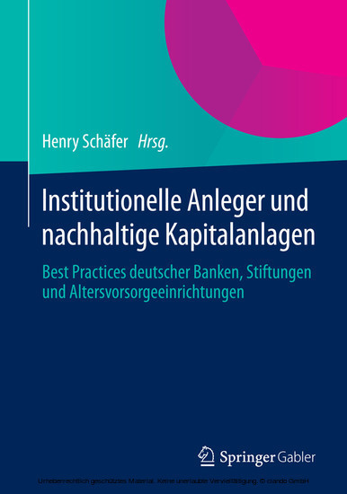 Institutionelle Anleger und nachhaltige Kapitalanlagen main product photo