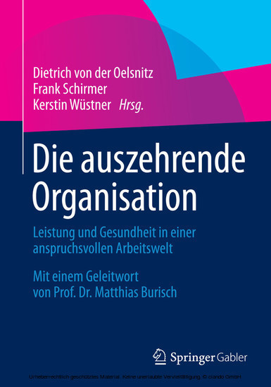 Die auszehrende Organisation main product photo