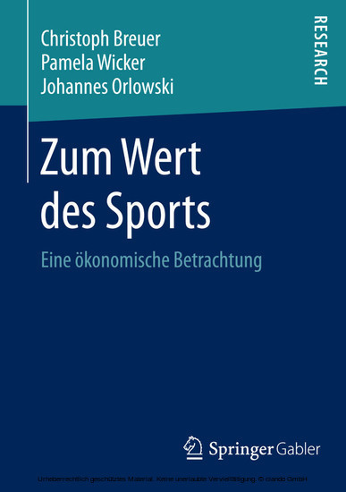 Zum Wert des Sports main product photo
