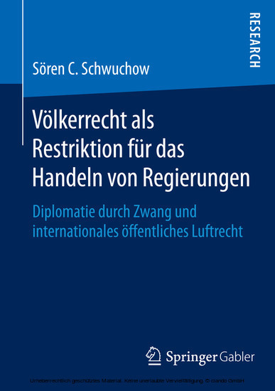 Völkerrecht als Restriktion für das Handeln von Regierungen main product photo