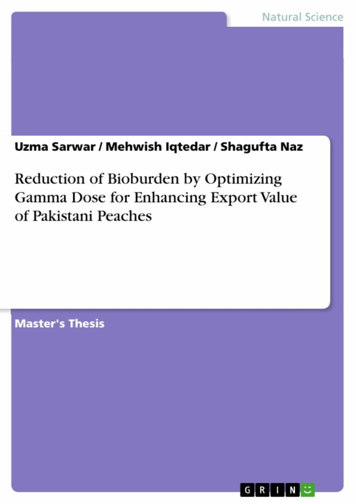 Reduction of Bioburden by Optimizing Gamma Dose for Enhancing Export Value of Pakistani Peaches main product photo