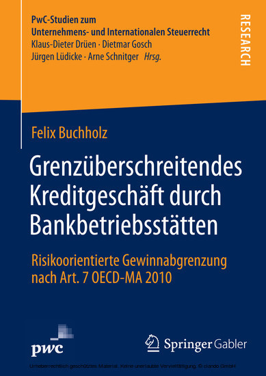 Grenzüberschreitendes Kreditgeschäft durch Bankbetriebsstätten main product photo