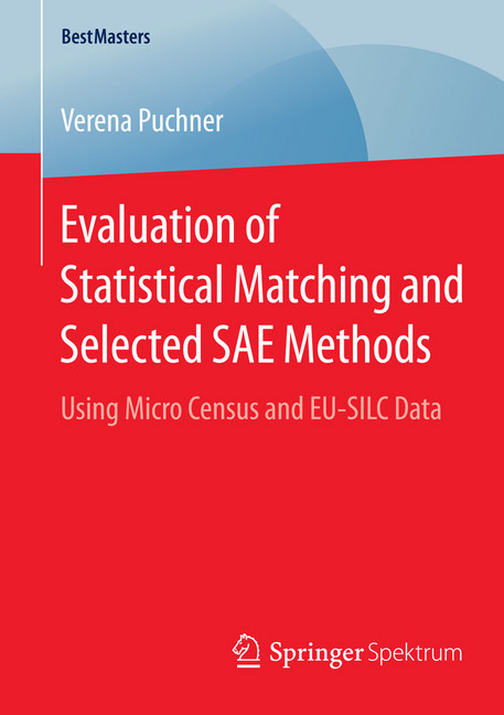 Evaluation of Statistical Matching and Selected SAE Methods main product photo