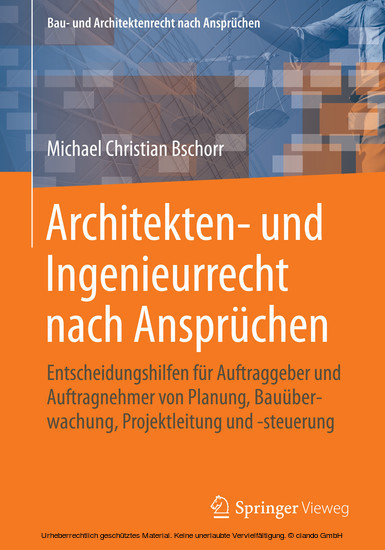 Architekten- und Ingenieurrecht nach Ansprüchen main product photo